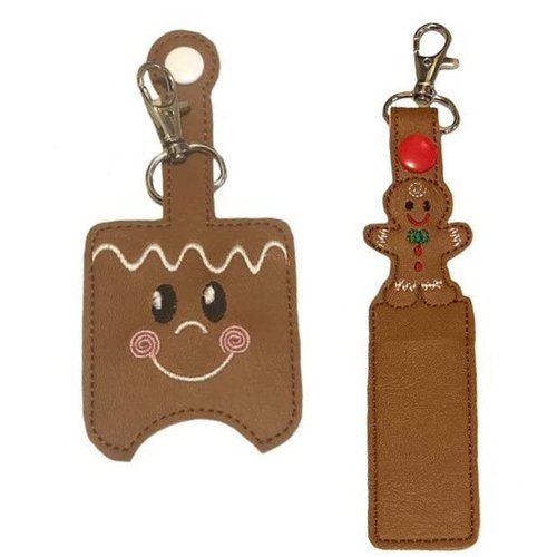 Gingerbread Man Hand Sanitizer Holder and/or Lip Balm Holder