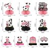 Holy Cow I'm One Birthday Decorations Girls, Cow First Birthday Honeycomb Centerpiece Party Supplies, Baby 1st Birthday Cow Themed Table Toppers Sign Decor