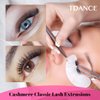 TDANCE Cashmere Lash Extensions Super Soft Classic Lash Extensions 0.03mm Thickness CC Curl Single Length 12mm Individual Volume Lash Extensions for Professional Salon Use(0.03-CC,12mm)