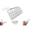 31 compartments, 1 per Day, 4 Week Monthly Pill Organizer by Promed. Includes Tray and 8 Removable compartments. (White)