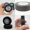 Building Blocks Technic Parts 4 pcs TYRE Dia. 62X20 & Rim Dia. 43.2 X 18 Compatible with Lego for Kids Boys Toy