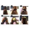 QUUPY 2PCS Hair Decoration Comb Sponge Foam Hair Bump it up Volume Insert Hair Base Styling Accessories Back Do Beehive hair styler Tool(Brown)