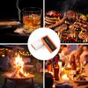 All-in-one Cigar Torch Lighter with Triple Flame, 2 Cigar Holders, Cigar Draw Enhancer, Cigar Punch, Cigar Accessories for Men's Gifts, Refillable Windproof Butane Cool Lighters for Smoking, Candles