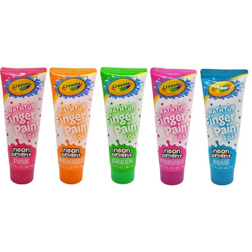 Crayola Neon Bright Bathtub Finger Paint Soap (Set Of 5)