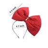 Red Big Bow Headband Hair Bow for Women, 10'' Huge Bowknot Hairband Hair Hoop Headwear for Halloween Cosplay Christmas Costume Party