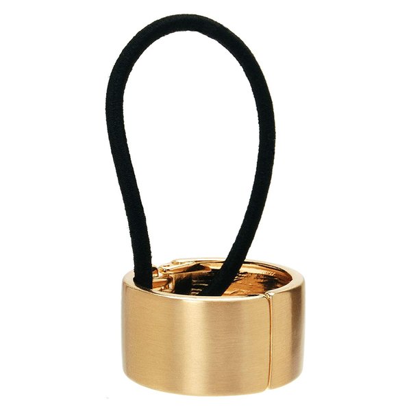Metal Hair Ties Gothic Punk, Women Girl Metal Elastic Hair Clips Ponytail Hair Cuff Headwear Hair Band Hair Holder Gold1