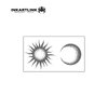 INKARTLINK Semi Permanent Tattoos, 3 Sheets of Small Temporary Tattoos, Adult Art Designs, Party Favors, Waterproof, Realistic, No Adhesive, No Reflective, Lasts 1-2 Weeks (Sun and Moon)