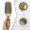 Round Brush for Blow Out,Boar Bristle Round Hair Brushes for Women Bangs,Round Curly Hair Roller Brush for Blow Drying,Nano Thermal Ceramic & Ionic Tech(2.9 inch,Barrel 1.7inch,45mm)