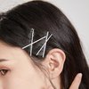 Dofash 5CM/2In Wavy Bobby Pins Silver Hairpins Bulk Metal Hair Grips for Women Hair Accessories 260PCS（Silver）