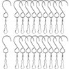 TecUnite 20 Pack Wind Spinner Swivel Hooks Clips for Hanging Wind Spinners Wind Chimes Crystal Twisters Garden Bells Party Supply