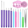 12 Pack Paper Quilling Tools Slotted Kit, Different Sizes Rolling Curling Quilling Needle Pen Paper Cardmaking Project Tools Set for Paper Quilting Paper Flowers