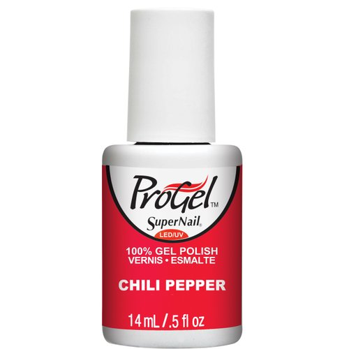 Supernail Progel Nail Lacquer, Chili Pepper, 0.5 Fluid Ounce