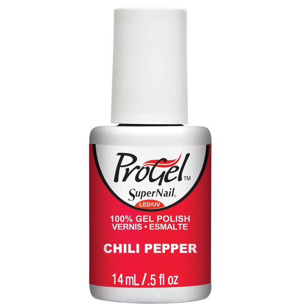 Supernail Progel Nail Lacquer, Chili Pepper, 0.5 Fluid Ounce