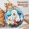 Christmas Ornament, Polar Bear Hanging Ornaments, Christmas Decoration, Heirloom Keepsake, Holiday Ornaments, Xmas Gift Exchange, Gift Idea, Christmas Tree Ornament