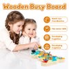 Montessori Screwdriver Board Set, Busy Board for Toddlers 3-5, Wooden Montessori Toys Preschool Learning Sensory Toys, Kids Tool Set STEM Fine Motor Skills Toys for Boys Girls