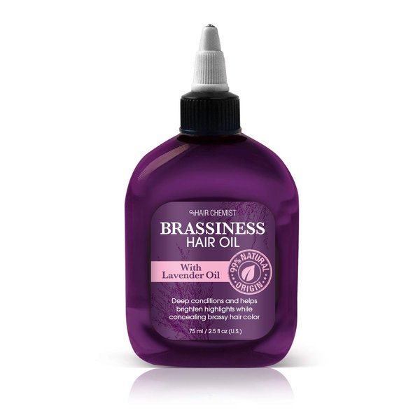 Hair Chemist Brassiness Hair Oil with Lavender Oil 2.5 ounce (4-Pack)
