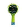 Mia Happy Brush, 2-in-1 Detangling Brush + Mirror, Bright Lime Green, for Travel, Kids, Backpacks, Moms 1pc