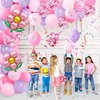 Butterfly Theme Party Decorations, Butterfly Birthday Decorations with Pink Purple Balloon Arch Kit Butterfly Photography Backdrop Banner and Tablecloth for Girls Women Birthday Party Decor
