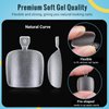 Clear Press on Toenails Short with Nail Glue Kit, SINOKAME Full Cover No File Matte Gel Toe Nail Tips for Regular &Small Toenail Beds Short Lengths, 300 Pcs 15 Inclusive Sizes for up to 10 Pedicures