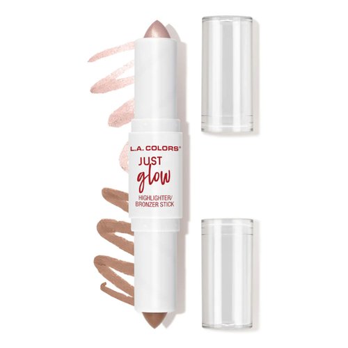L.A Colors 1 x Just Glow Highlighter Bronzer Stick [CCS595 - Champagne Daze] Natural Finish & Zipper Bag