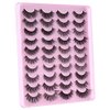 20 Pairs False Eyelashes, 3D Faux Mink Lashes Natural Look Wispy Fake Eyelashes 11-17MM Fluffy Volume Long Thick Lashes 20 Styles Mixed Pack