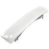 Stained Glass Barrette - Small 2.5" 65mm - Pure White Snow Milk Glass Solid Color Slide Clip Hair Accessories