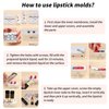 ZJchao Diy Lipstick Making Kit, Aluminum Alloy DIY lipstick Maker, Lip Balm Making Kit, Cosmetic Lip Balm Maker, Make a Single Color Lipstick(#1)