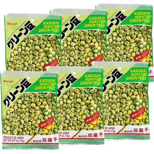 Roasted Green Peas - 3.35oz [Pack of 6]