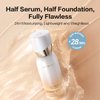 Carslan Sheer Liquid Foundation With Hydrating Serum, 24H Long-Lasting Moisturization, Medium Full Coverage, Anti-Aging, Build Dewy Health Skin, P02 Classic Ivory, 1 FlOz