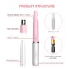 TOUCHBeauty Ear Nose Hair Trimmer and Eyebrow Trimmer for Women 2in1 Facial Hair Removal set with Dual Trimmer Head Battery Operated Battery Included Pink Color TB-1458