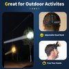 Hunting friends Superbright Coon Hunting Lights,High Lumens LED Headlamp with 2 Light Modes Waterproof & Rechargeable Headlight Flashlight for Outdoor Hiking Hunting Fishing(Yellow Light)