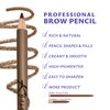 Long-Lasting Waterproof Eyebrow Liner, Makeup Brow Definer Pencil for Perfect brows, Eye Makeup Smudge-proof, Longwearing with Smooth Creamy Tip #22 Light Brown