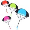 NANASO Parachute Toy, No Tangle Throw Throwing Parachute Men, Outdoor Children's Paratrooper Toy, Hand Throw Parachute Army Man (Pink,Red,Blue,Green,Camouflage)