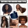 Heat Cap for Deep Conditioning, Thermal Steam Cap for Hair Treatment, Hair Steamer for Black Natural Hair, 10-Level Quick Heating Caps for Home Use.