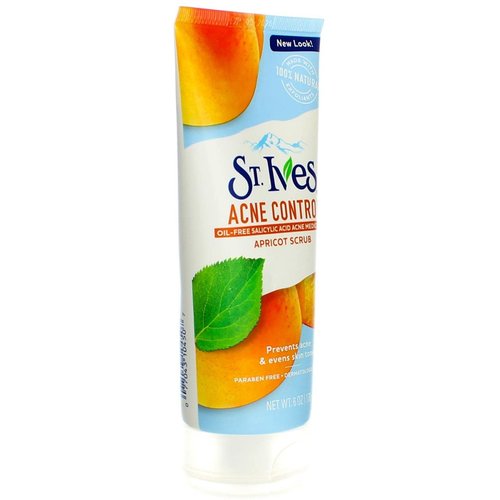 St. Ives Naturally Clear Apricot Scrub, Blemish Control 6 oz (Pack of 2)