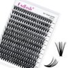 Lash Clusters Individual Lashes Cluster Mixed Tray D Curl Lash Clusters DIY Eyelash Extensions Individual Cluster Lashes Self-application at Home (40D-0.07D,12-18mm)