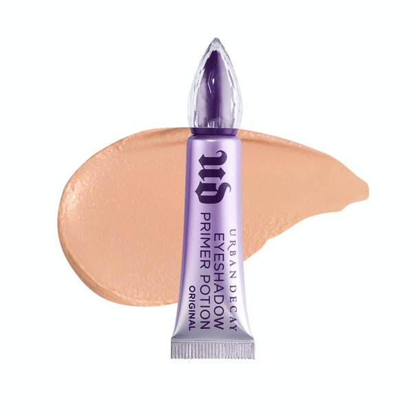 Urban Decay Eyeshadow Primer Potion (Travel Size), Award-winning Nude Eye Primer, Crease-free Eye Makeup Looks, Smooths & Preps Eyelid Base for Vibrant Color, All-day Wear, Dries Invisible -0.16 fl oz