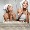 Shayi Naturals Premium African Black Soap (1lb Pre-Cut 5 Bars): Black African Soap Bar, Raw African Black Soap Bar, African Black Soap Face Wash.