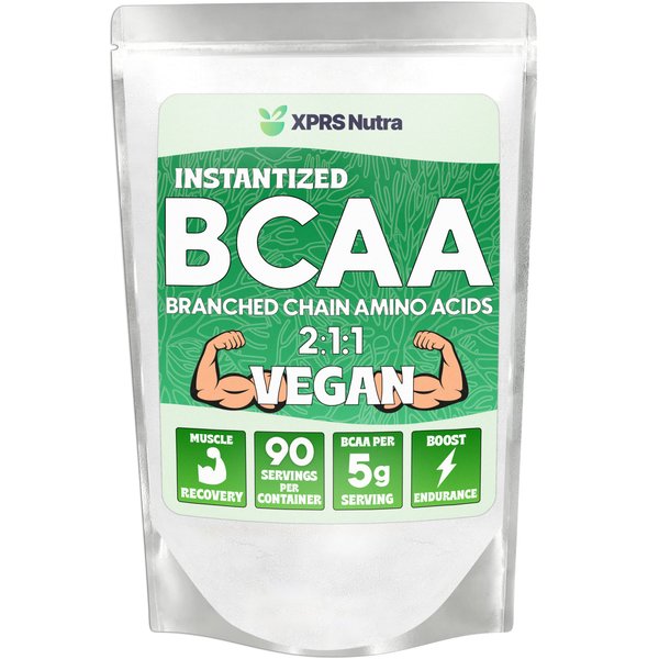 XPRS Nutra BCAA Powder - Amino Acids Supplement for Men - Unflavored BCAA Workout Supplements - Gym Supplements for Men - Amino Acids Supplement for Women for Gym Post Workout Recovery (1 Pound)