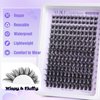 ALICE Lash Clusters Wispy Cluster Eyelash Extensions 168pcs Fluffy Individual Lashes 10-18mm Waterproof Natural Lash Extension DIY Cluster Lashes with Soft Thin Band