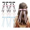 ROPCIA 10pcs Bow Hair Clips Hair Clip Set Metal Hair Clips Long Tail Bow Hair Ties For Women Teenagers Children, Five Colors Bow Hair Clips Accessories