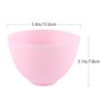 3Pcs Silicone Facial Mixing Bowl DIY Face Bowl for Home Use, Facial (Pink)