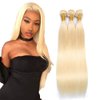 22 24 26 Inch 613 Blonde Bundles Blonde Straight Human Hair Bundles Brazilian Blonde Bundles Human Hair Unprocessed Virgin Hair 3 Bundles 613 Straight Bundles Hair Extensions