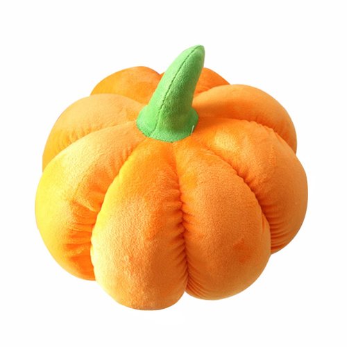 AngelGift Cuddly Big Soft Toys Halloween Pumpkin Stuffed Toy Pillow Cushion Toy Doll, Pumpkin Plushie Toys Best Birthday Gifts for The Children Kids Baby Toys (7 ")
