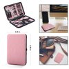 Manicure Set Professional Nail Clippers Kit Pedicure Care Tools- Stainless Steel Women Grooming Kit 18Pcs for Travel or Home (Pink)