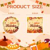 40pcs Thankgiving Day Party Supplies，Fall theme Paper Plates Napkins Give Thanks Turkey Party Birthday Decorations Favors for Kids Serves 20