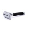 Edwin Jagger DE86 Classic Double Edge Manual Eco-Friendly and Reusable Safety Razor for Men and Women for Shaving Cream or Soap Fits All DE Razor Blades (Imitation Ebony)