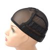 1 Pc Black Mesh Weaving Caps Silicone Grip Elastic Band Wig Cap with Removable Adjustable Silicone Nonslip Wig Band for Making Wig Keeping Wig in Place