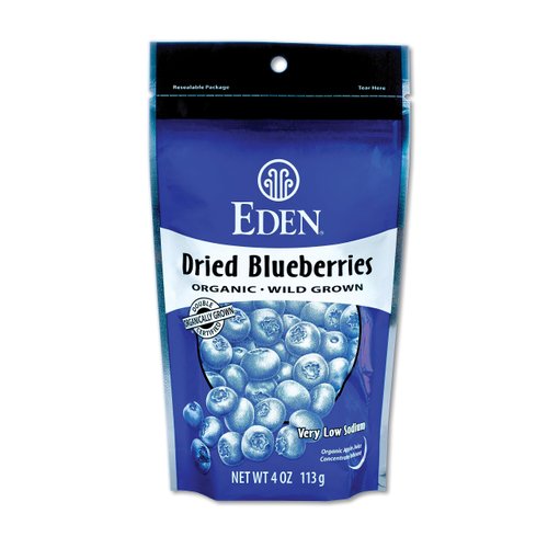Eden Organic Dried Blueberries, 4 oz Bag
