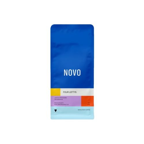 Novo Coffee "Four Leftys" Medium Roasted Whole Bean Coffee - 5 Pound Bag